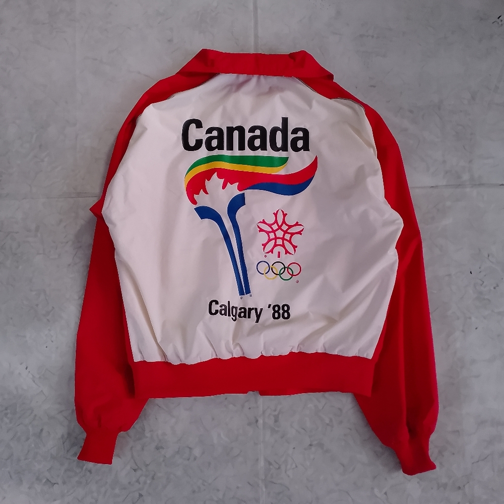 Vintage 1988 Olympics Games Calgary Torch Runner Track Suit - Picture 11 of 13